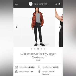 Lululemon On the Fly Jogger